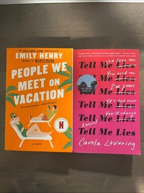 People We Meet On Vacation and Tell Me Lies Books